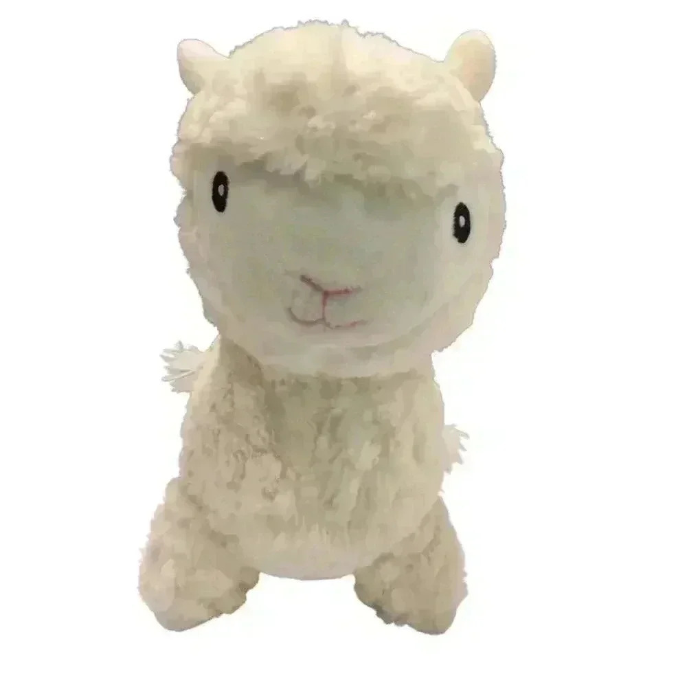 Bee Happy Plush @ 11 inch Tall Lama Creamy White